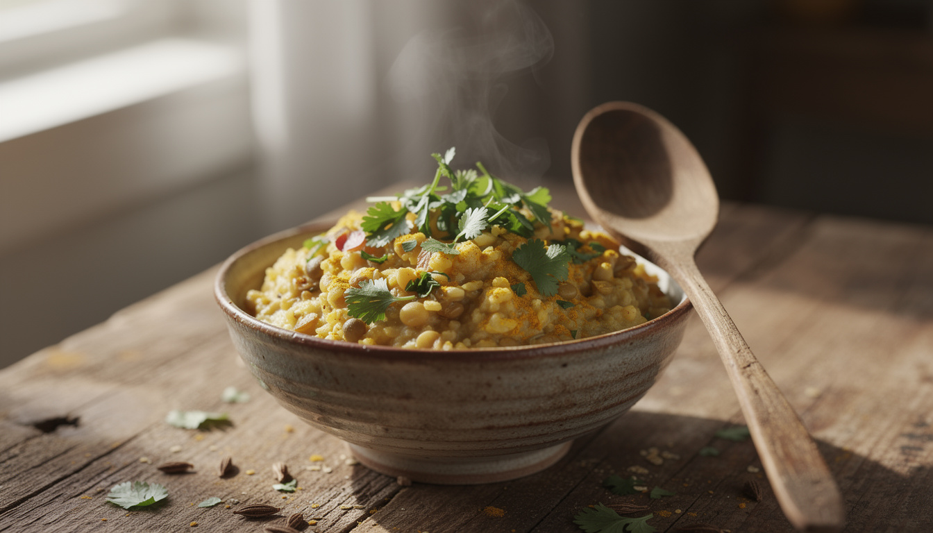 Kitchari : origine et préparation de ce plat de riz et de lentilles découvrez l'origine du kitchari et apprenez à préparer ce plat traditionnel à base de riz et de lentilles, simple et nourrissant.