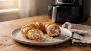 Ce feuilleté au fromage frais et saumon fumé à l’Airfryer est parfait pour les soirées d’automne