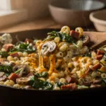 Coquillettes, chorizo et épinards : le plat familial à 5 ingrédients à préparer dès la rentrée