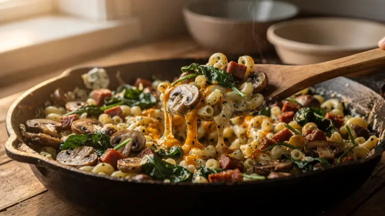 Coquillettes, chorizo et épinards : le plat familial à 5 ingrédients à préparer dès la rentrée