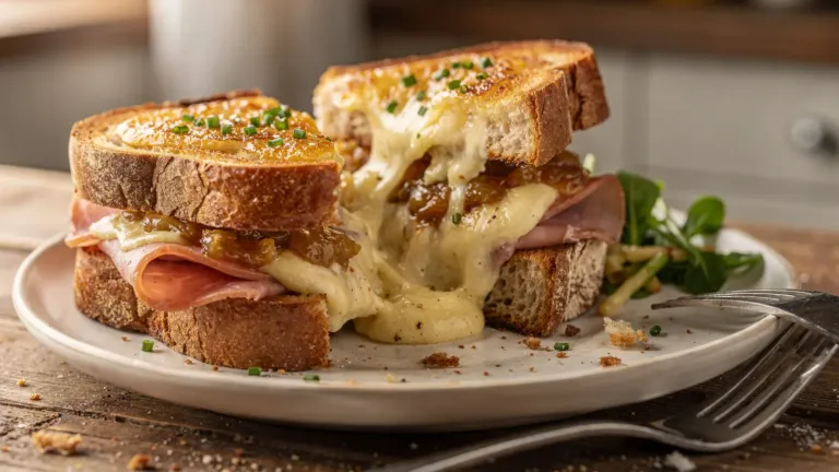 Croque-monsieur au Comté : une recette à la compotée d’oignon et à la sauce Mornay Croque-monsieur au Comté : une recette à la compotée d’oignon et à la sauce Mornay