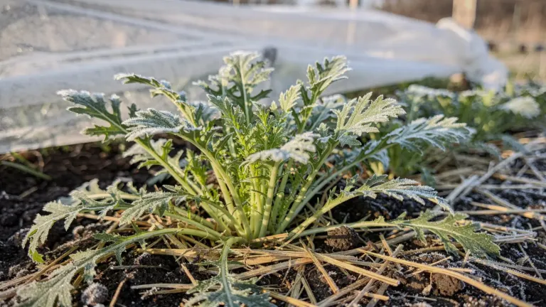 Le mizuna, une salade japonaise qui supporte des températures proches de -5 °C Le mizuna, une salade japonaise qui supporte des températures proches de -5 °C