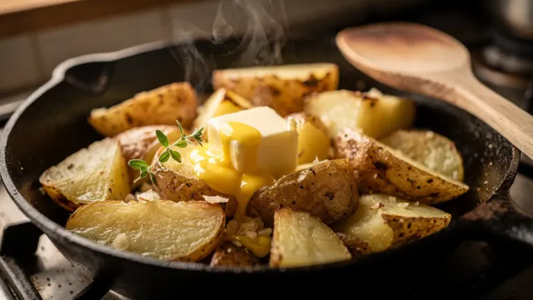 Pommes de terre : quand ajouter le beurre à la poêle, au four ou après cuisson à l’eau
