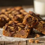 Préparez des barres cookies à la vergeoise et au chocolat au lait pour le goûter