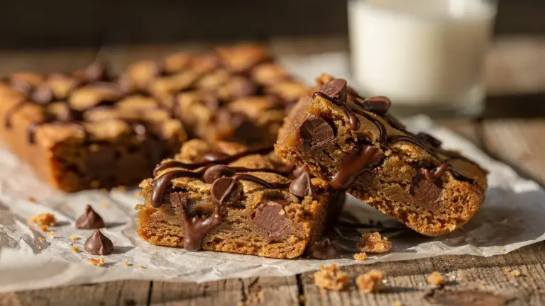 Préparez des barres cookies à la vergeoise et au chocolat au lait pour le goûter
