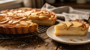 Tarte aux pommes : une couche sur la pâte crue absorbe le jus des fruits et évite un fond tout mou